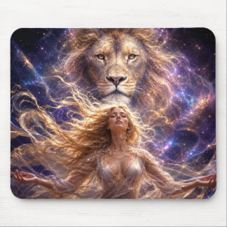 Mystik Woman Mousepad – Galaktisch schön マウスパッド