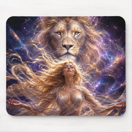 Mystik Woman Mousepad – Galaktisch schön マウスパッド (正面)
