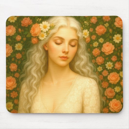 Mystik Woman – Mousepad mit Energie & Ausdruck マウスパッド (正面)