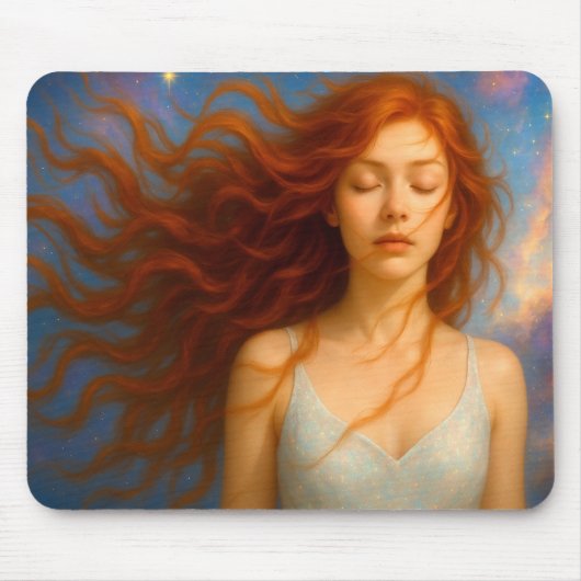Mystik Woman – Mousepad mit Energie & Ausdruck マウスパッド (正面)