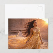 Mystik Woman Postkarte – Galaktisch schön ポストカード (正面/裏面)