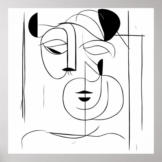 Mystique発表：抽象芸術・マスク・インプレッション ポスター (正面)