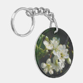 Mystique Dark Botanical Plum Blossom Keyring キーホルダー (正面左)