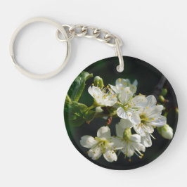 Mystique Dark Botanical Plum Blossom Keyring キーホルダー