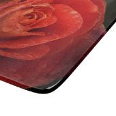Mystique Dark Botanical Red Orange Rose Board カッティングボード (角)
