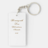 Mystique Dark Botanical Red Tulip Keyring キーホルダー (裏面)