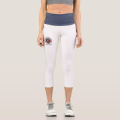 Mystischer Doppelkopf Drache - Rund Minimal Design カプリレギンス (正面)