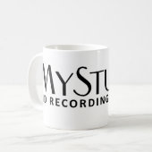 MyStudioのロゴ大きいHDRS コーヒーマグカップ (正面左)