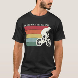 MYTHERAPY IS ON THE TRAILS-マウンテンバイク グラフィック Tシャツ