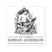 Mythic 男らし Merman Ex Libris Libraryブック セルフインキングスタンプ (デザイン)