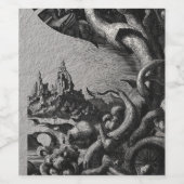 Mythic Architecture and Twisting Vines Artwork ワインラベル (シングルラベル)