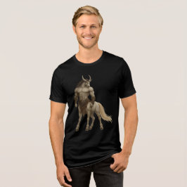 Mythic Centaur Warrior Fantasy Art トライブレンドＴシャツ