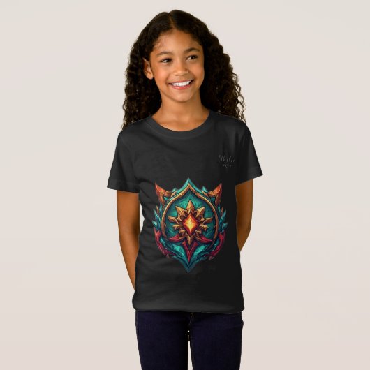Mythic Dragon Crest Gamer Emblem Tシャツ (正面フル)