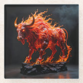 Mythic Fire Bull ガラスコースター (正面)