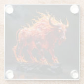 Mythic Fire Bull ガラスコースター (裏面)