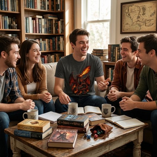 Mythic Realms Fire Dragon Graphic Tシャツ