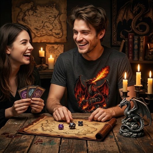 Mythic Realms Fire Dragon Graphic Tシャツ