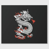 Mythical Ancient Asian Chinese Dragon ラッピングペーパー (フラット)