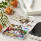Mythical and Prehistoric Pegasus, Dragon, Dinosaur キーホルダー (正面右)
