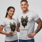 Mythical Bujinkan Samurai Mask Glowing Eyes Tee Tシャツ