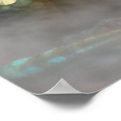 Mythical Cat-Dragon Creatures Surprised ポスター (角)