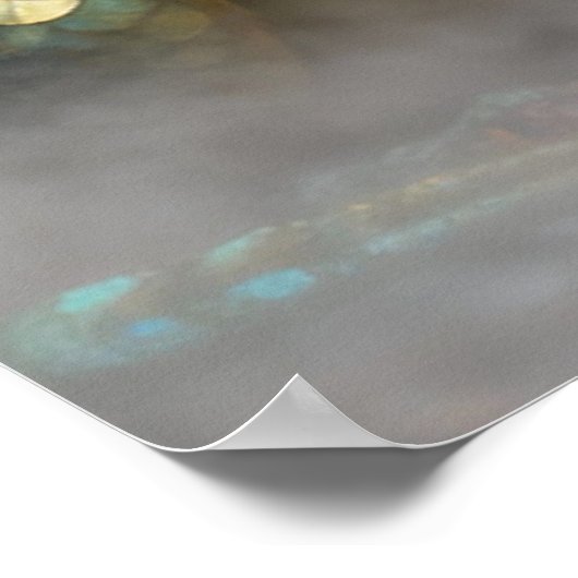 Mythical Cat-Dragon Creatures Surprised ポスター (角)