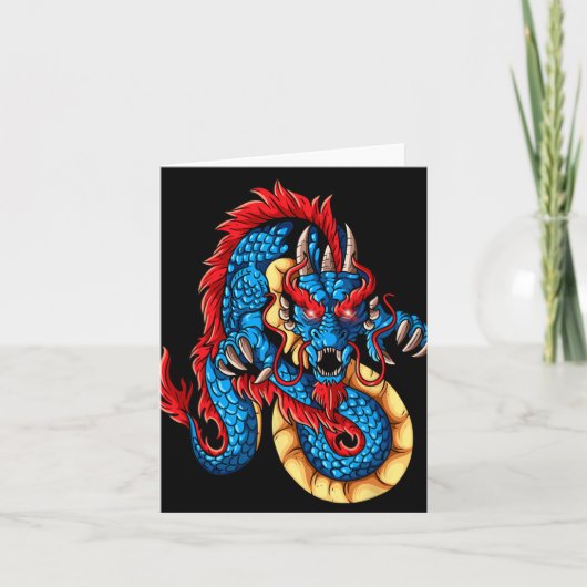 Mythical Creatures China New Year Chinese New Year カード (正面)