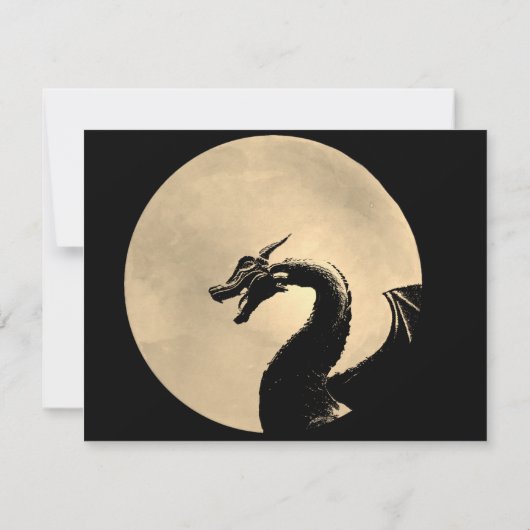 Mythical Dragon Celebration of Life Card 招待状 (裏面)