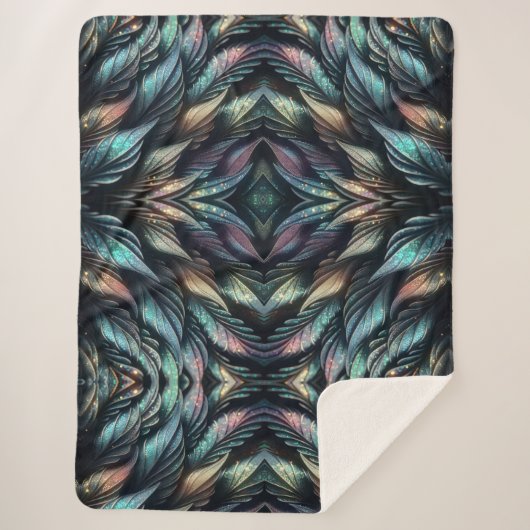 Mythical Feathers シェルパブランケット (正面)