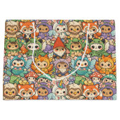 Mythical Friends Parade | Cute Pastel Magic ラージペーパーバッグ (正面)