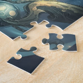 Mythical Golden Antler Deer ジグソーパズル (側面)