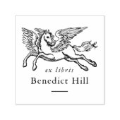 Mythical Pegasus illustration Ex Libris Book セルフインキングスタンプ (デザイン)