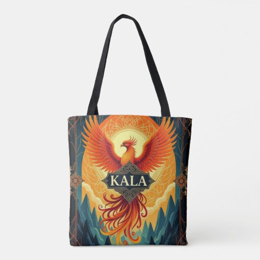 Mythical Phoenix Bird – KALA Fire トートバッグ (裏面)