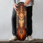 Mythical Phoenix with Tribal Patterns Dark Fantasy スケートボード
