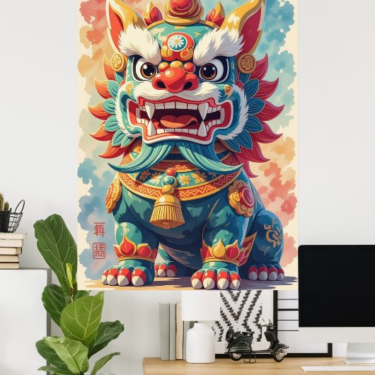 Mythical Shisa ポスター (ホームオフィス)