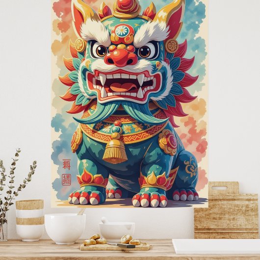 Mythical Shisa ポスター (キッチン)