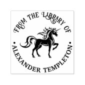 Mythical Unicorn Silhouette #2図書名 セルフインキングスタンプ (デザイン)