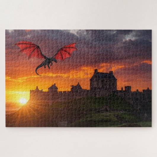 Mythical Welsh Dragon Jigsaw Puzzle ジグソーパズル (横)