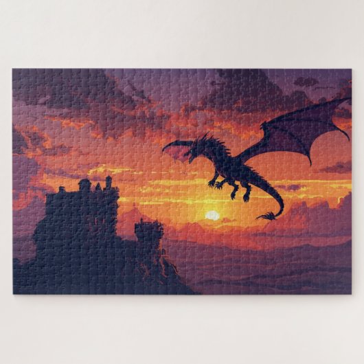 Mythical Welsh Dragon Jigsaw Puzzle ジグソーパズル (横)