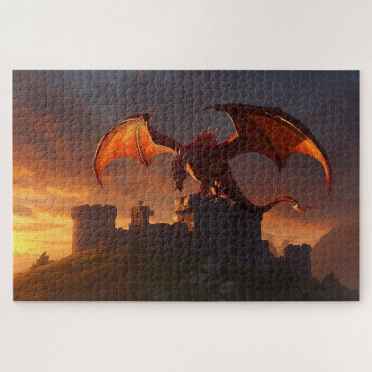 Mythical Welsh Dragon Jigsaw Puzzle ジグソーパズル (横)