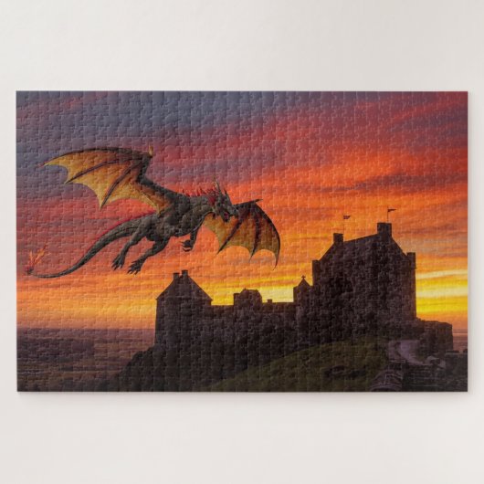 Mythical Welsh Dragon Jigsaw Puzzle ジグソーパズル (横)