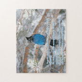Mythological Steller’s Jay Jigsaw Puzzle ジグソーパズル (縦)