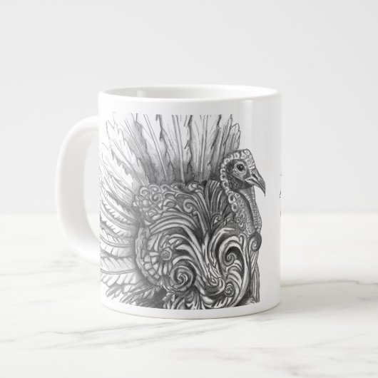 Mythological Turkey Mug ジャンボコーヒーマグカップ (正面左)