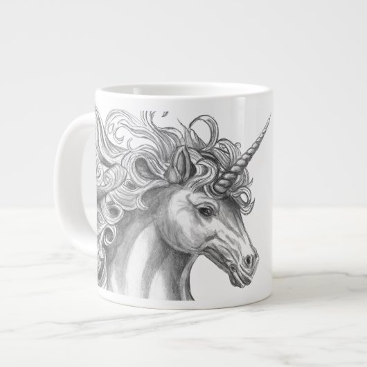 Mythological Unicorn Mug ジャンボコーヒーマグカップ (正面左)