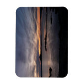 Myvatn湖サンセット長方形マグネット マグネット (縦)