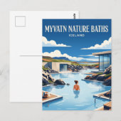 Myvatn Nature Baths Iceland ポストカード (正面/裏面)