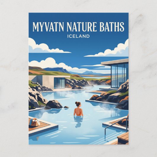 Myvatn Nature Baths Iceland ポストカード (正面)