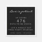 Nおもしろいは結婚大流行の恋が続く スタンダードカクテルナプキン (正面)