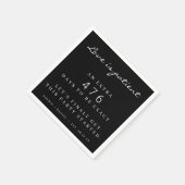 Nおもしろいは結婚大流行の恋が続く スタンダードカクテルナプキン (角)