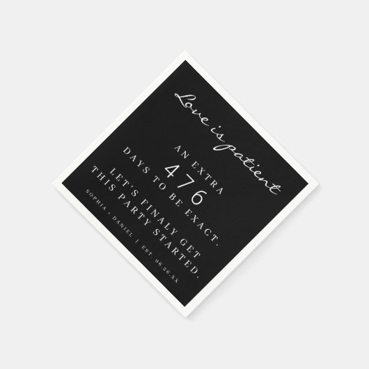 Nおもしろいは結婚大流行の恋が続く スタンダードカクテルナプキン (角)